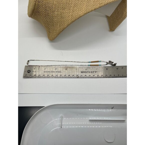 Vintage Liquid Sterling Silver Kokopelli Pendant Necklace Beads Barrel Clasp 16" - Picture 6 of 6